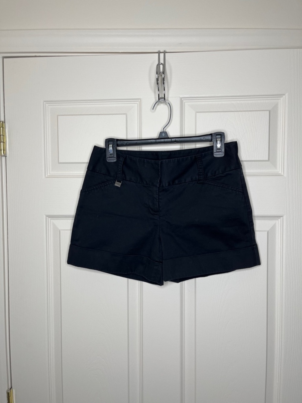 Express design studio size 4 black dress shorts work wear professional low rise